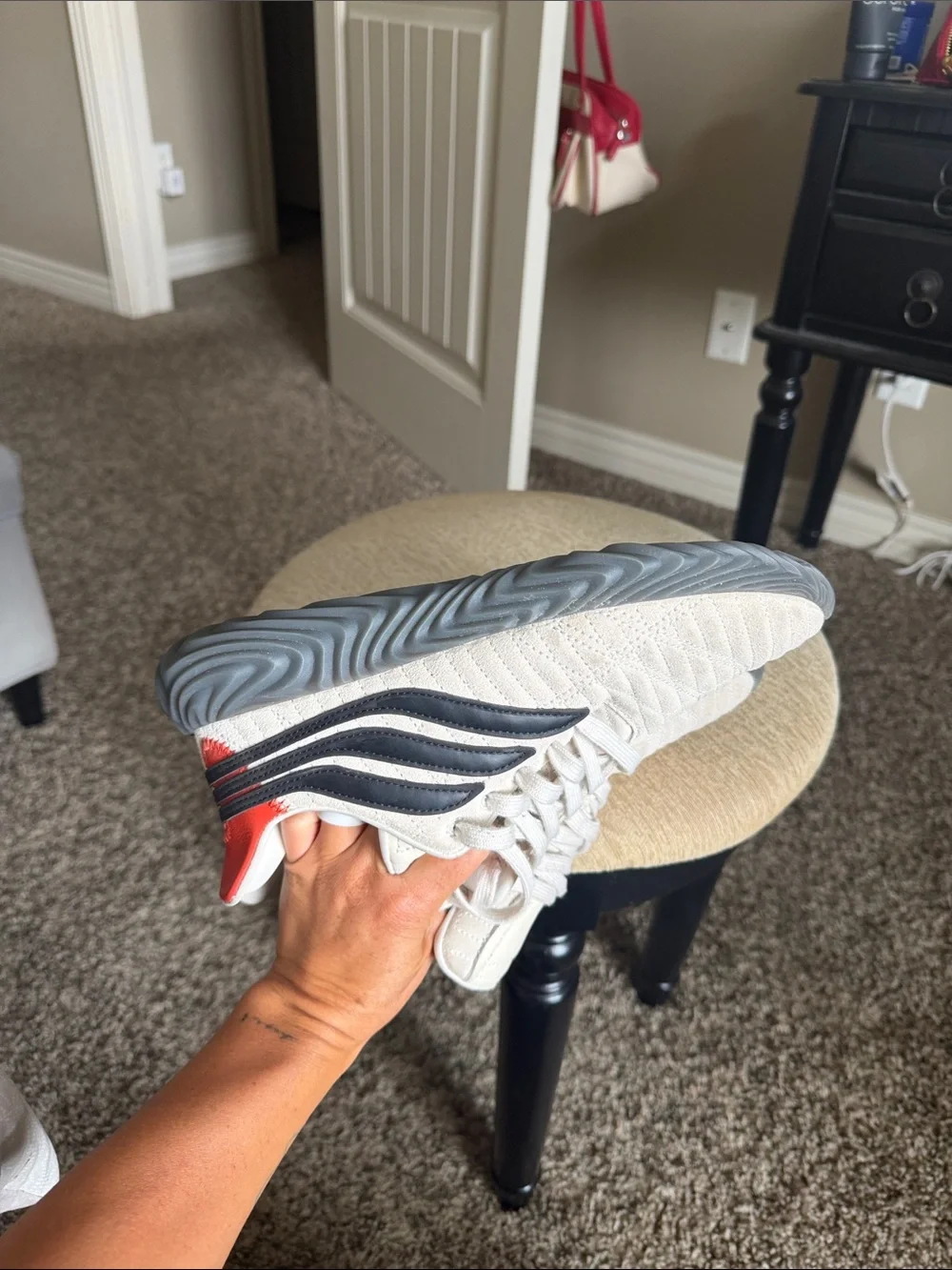 adidas Sobakov Off White Core Black Raw Amber